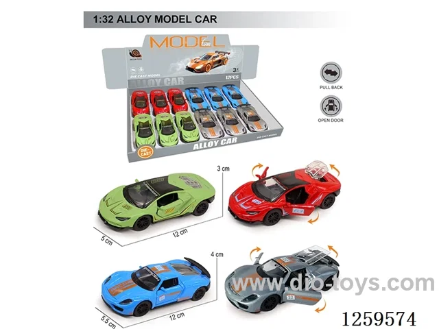 1:32 pull back alloy car 4 colors 12PCS