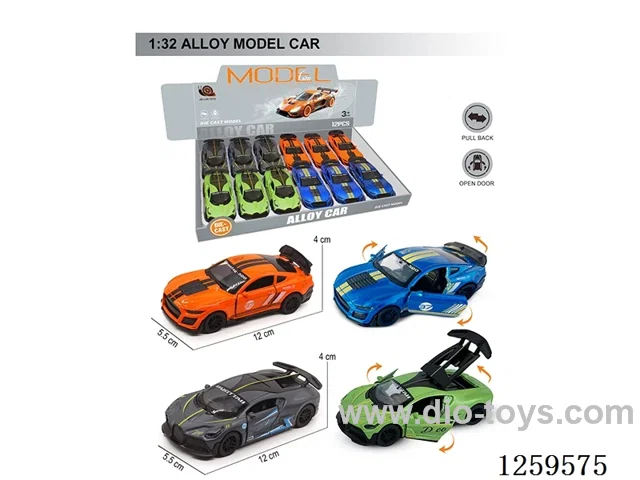 1:32 pull back alloy car 4 colors 12PCS