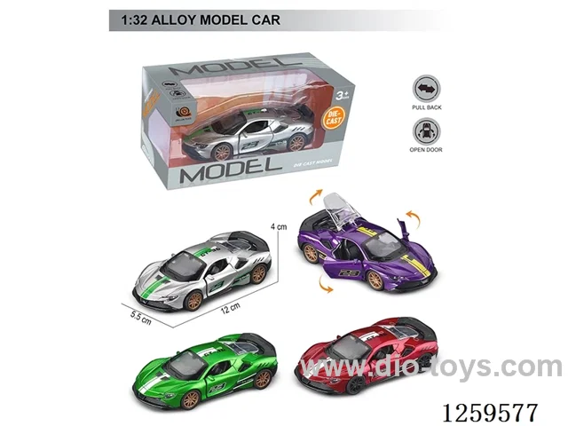 1:32 pull back alloy car 4 colors