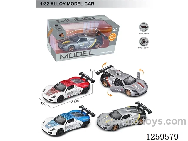 1:32 pull back alloy car 4 colors
