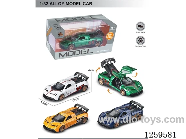 1:32 pull back alloy car 4 colors