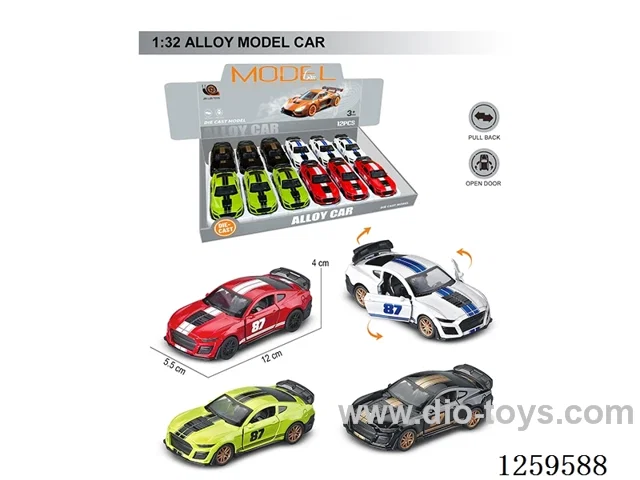 1:32 pull back alloy car 4 colors 12PCS