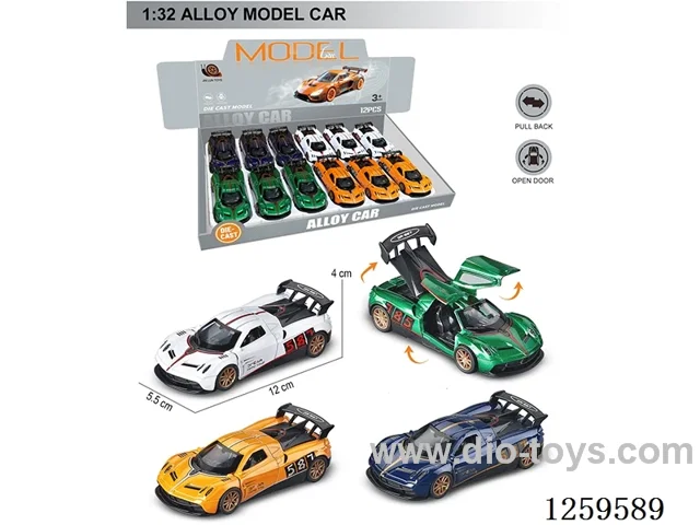 1:32 pull back alloy car 4 colors 12PCS