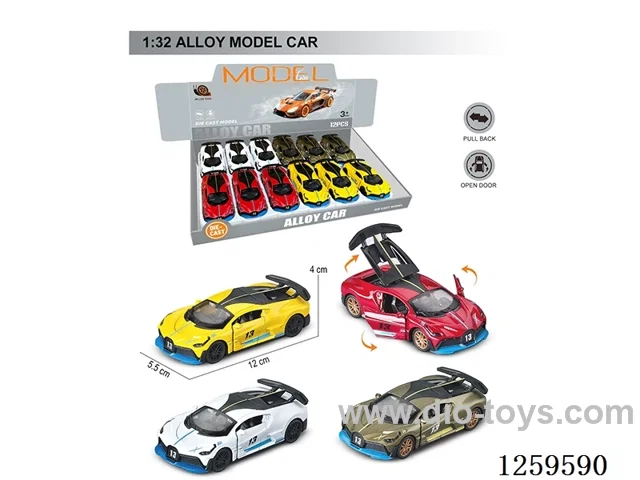 1:32 pull back alloy car 4 colors 12PCS