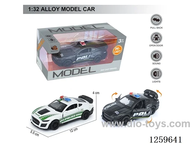 1:32 pull back alloy car 2 colors W L/M included battery