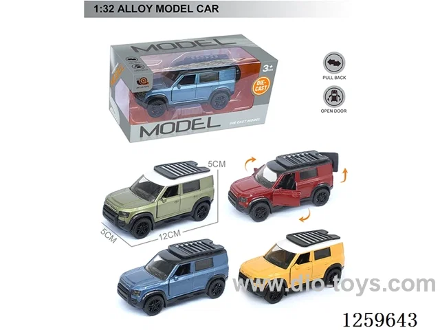 1:32 pull back alloy car 4 colors