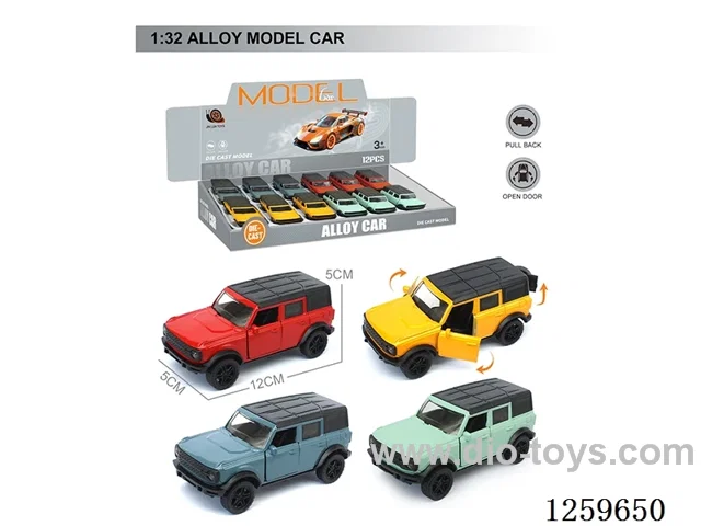 1:32 pull back alloy car 4 colors 12PCS