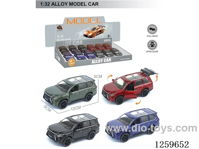1:32 pull back alloy car 4 colors 12PCS