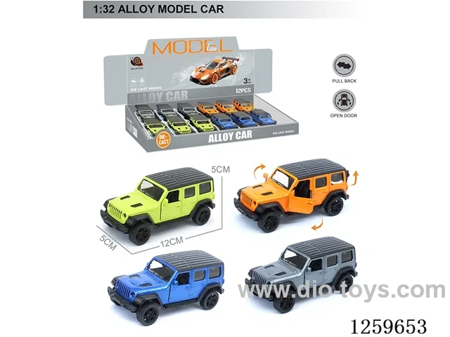 1:32 pull back alloy car 4 colors 12PCS
