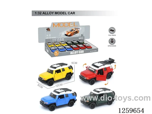 1:32 pull back alloy car 4 colors 12PCS