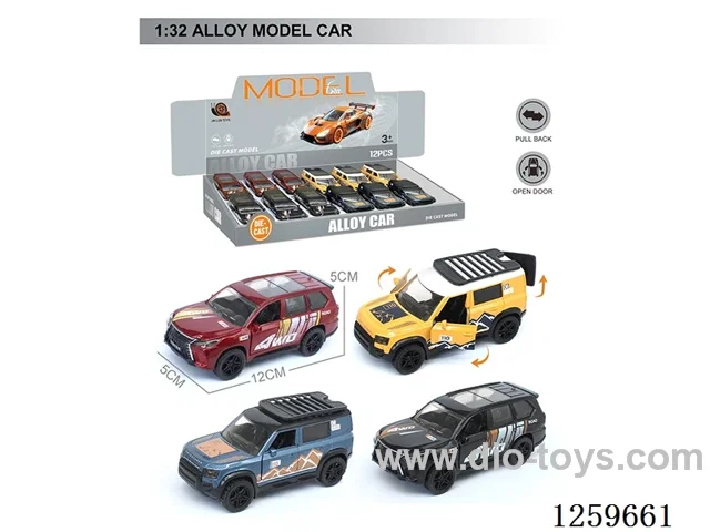 1:32 pull back alloy car 4 colors 12PCS