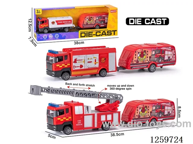 1:48 pull back alloy car set 3 mixed