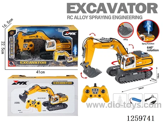 1:18 11ch RC Alloy Tracked Construction Excavator (2.4G) included battery
