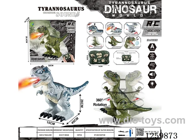 2.4G RC Tyrannosaurus rex W L/M/spray included battery 2 colors