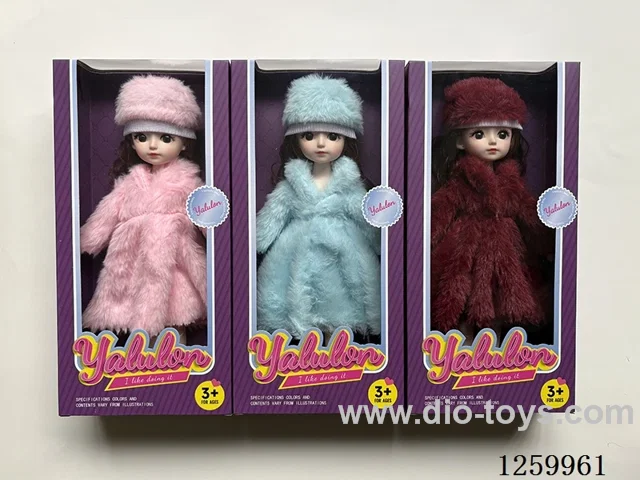 12 inch 11 Jointed 3D eyes doll / solid-body /3 mixed