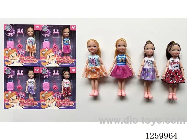 5 inch solid-body Jointed doll /4 mixed