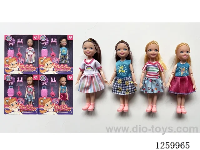 5 inch solid-body Jointed doll /4 mixed