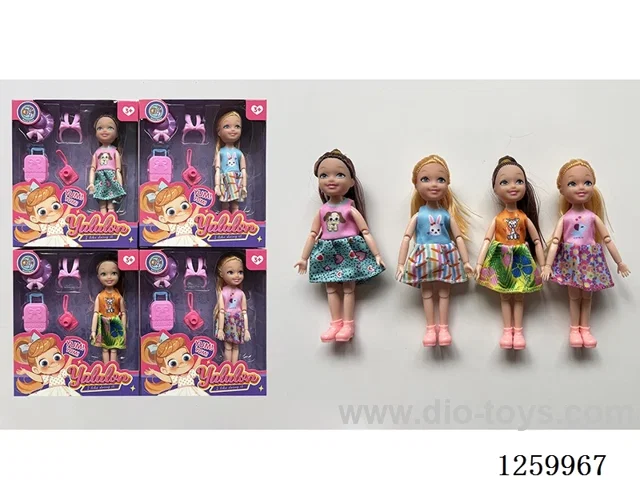 5 inch solid-body Jointed doll /4 mixed