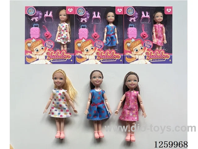 5 inch solid-body Jointed doll /3 mixed