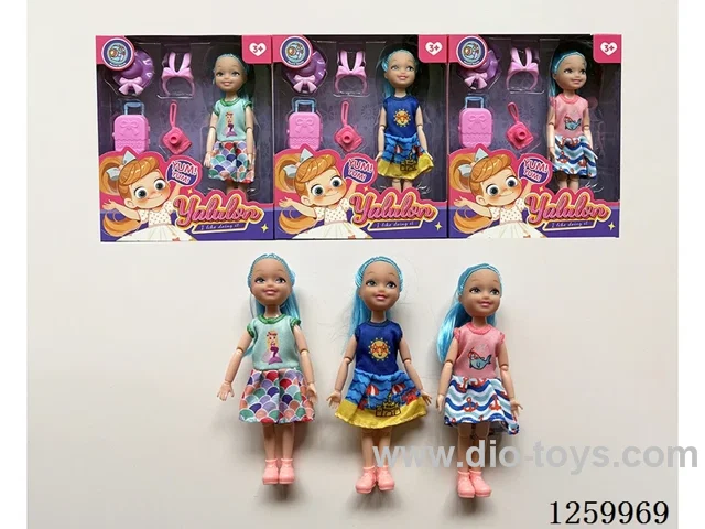5 inch solid-body Jointed doll /3 mixed