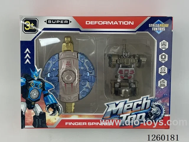 Transforming Dinosaur Tank Spinner Set