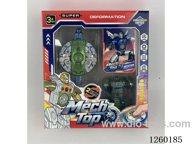 Transforming Dinosaur Tank Spinner + Card Set