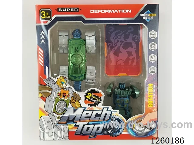 Transforming Dinosaur Tank Spinner Set (with Guess Cards)