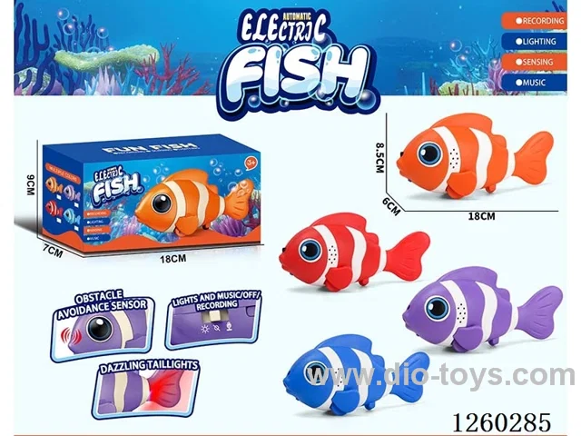 B/O fish W L/M/Voice Control/Recording included battery