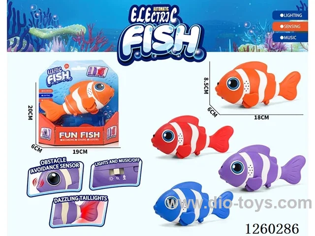 B/O fish W L/M included battery