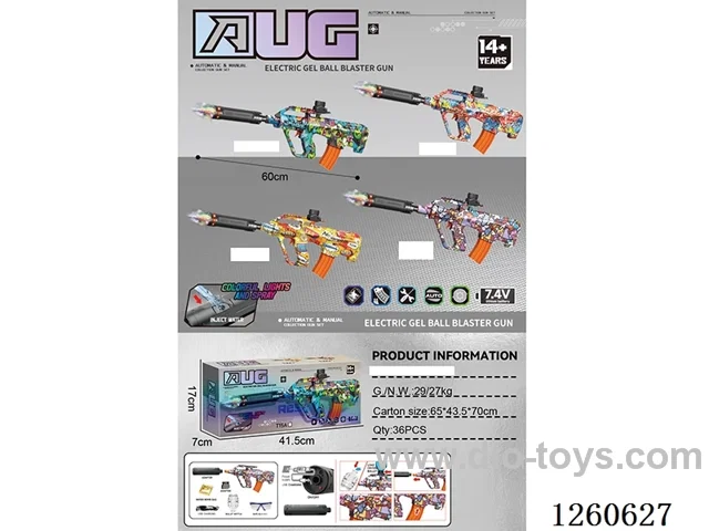 water bullet gun with light/spray/smoke /Manual/Automatic Dual Mode included battery 4 mixed