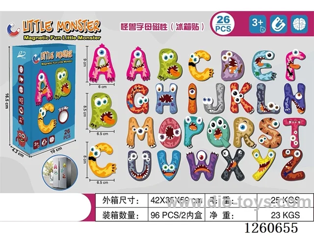 Monster Alphabet Magnetic (Refrigerator Stickers)