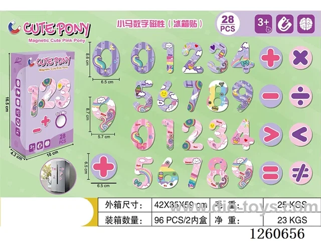 Pony Numeric Magnetic (Refrigerator Stickers)