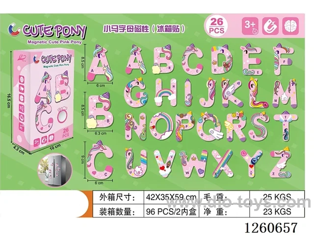 Pony Alphabet Magnetic (Refrigerator Stickers)