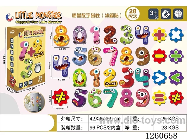 Monster Numeric Magnetic (Refrigerator Stickers)