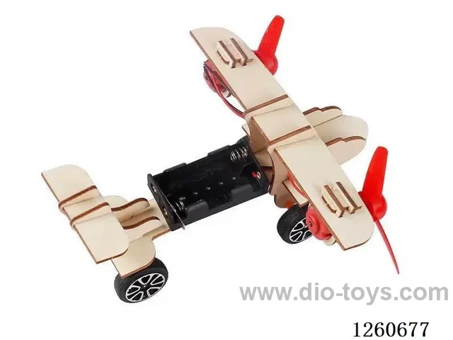 DIY Children's Handmade Experiment Set-Double-Engine Free Wheel
