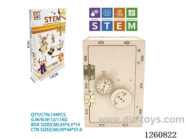 Wooden Mechanical Combination Box