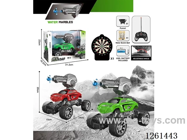 1:16 27MHz 5ch RC car with light/water bullet included battery 2 colors