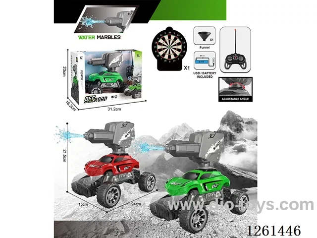 1:16 27MHz 5ch RC car with light/water gun included battery 2 colors