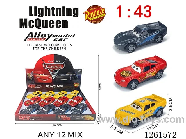 1:43 pull back alloy car 12PCS