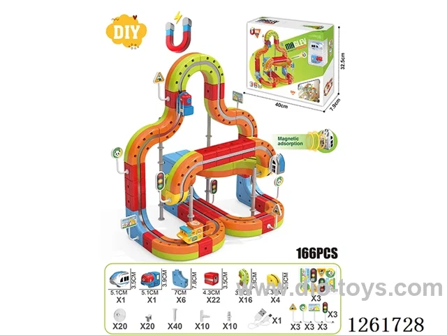 DIY Magnetic Levitation Track (Dual Locomotives)166PCS included battery