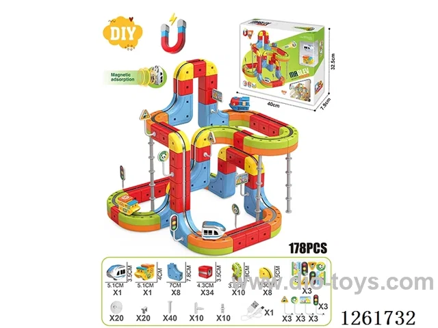 DIY Magnetic Levitation Track (Dual Locomotives)178PCS included battery