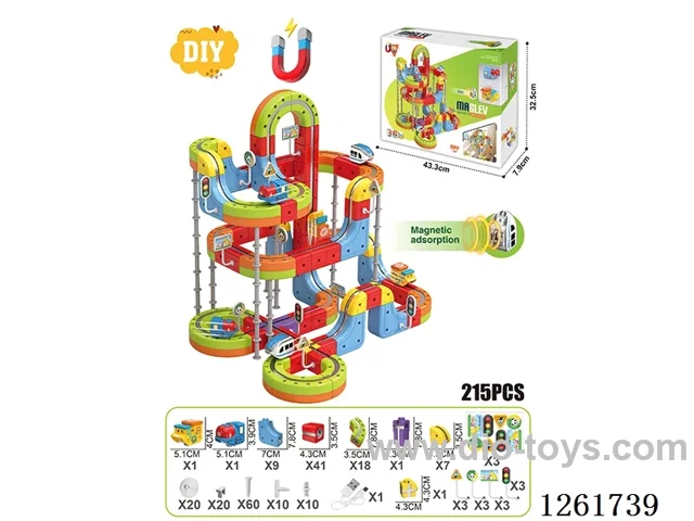 DIY Magnetic Levitation Track (Dual Locomotives)215PCS included battery