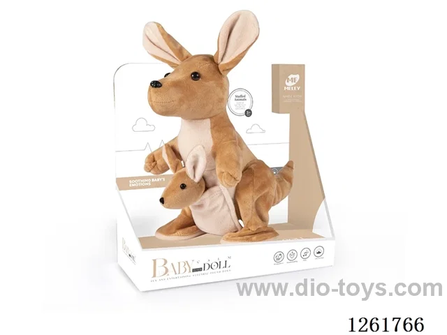 Plush Kangaroo with Music/Recording Function (not included battery)