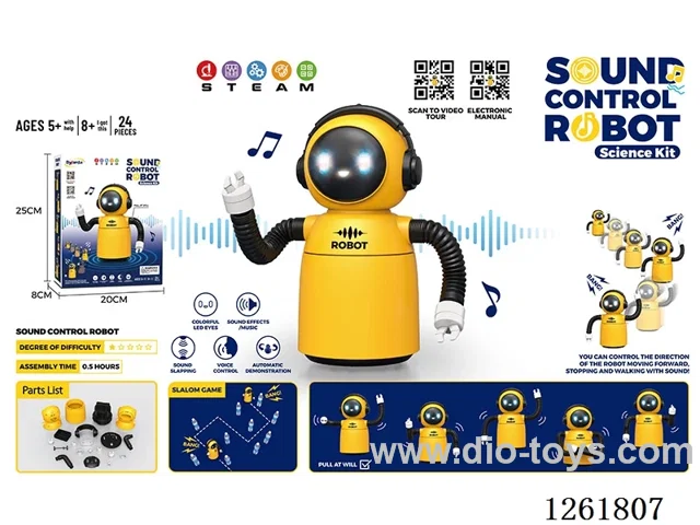 Electric Voice-Controlled Robot - DIY Version - not included battery