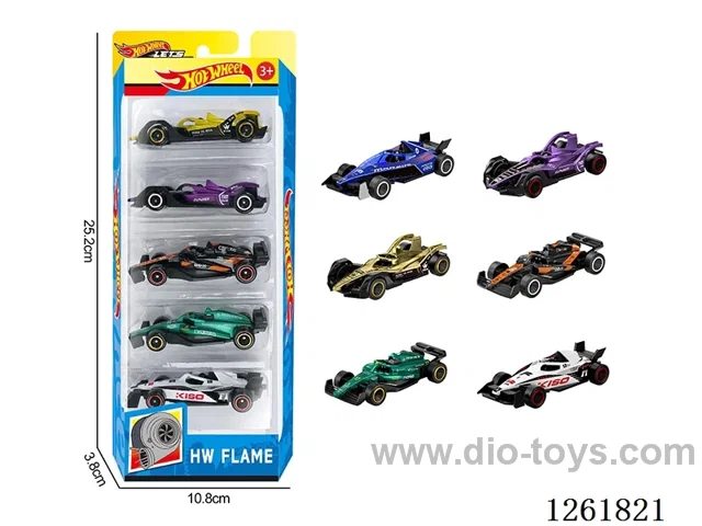 1:64 free wheel alloy car 5PCS