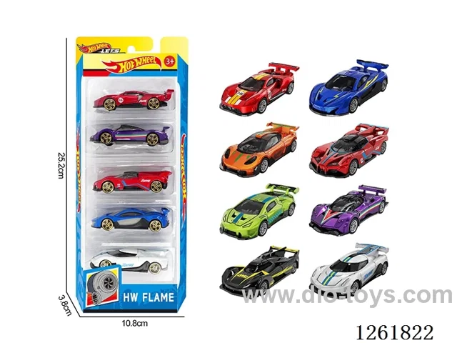1:64 free wheel alloy car 5PCS