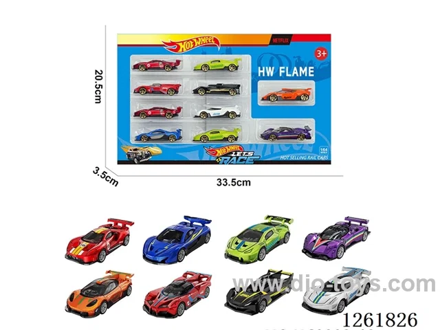 1:64 free wheel alloy car 10PCS