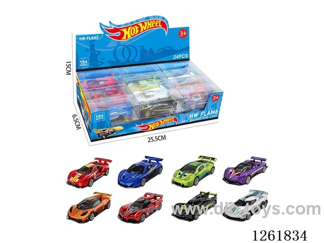 1:64 free wheel alloy car 24PCS