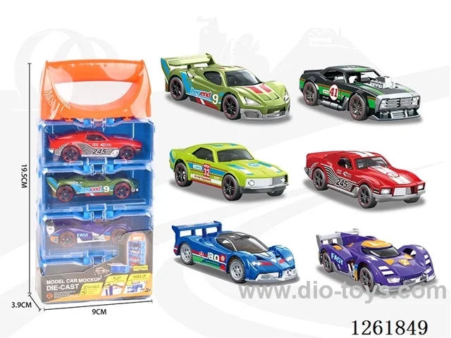 1:64 free wheel alloy car 4PCS