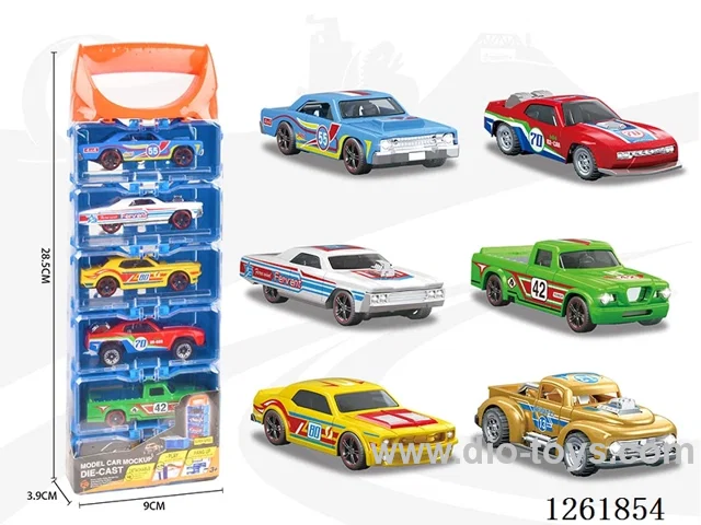 1:64 free wheel alloy car 6PCS